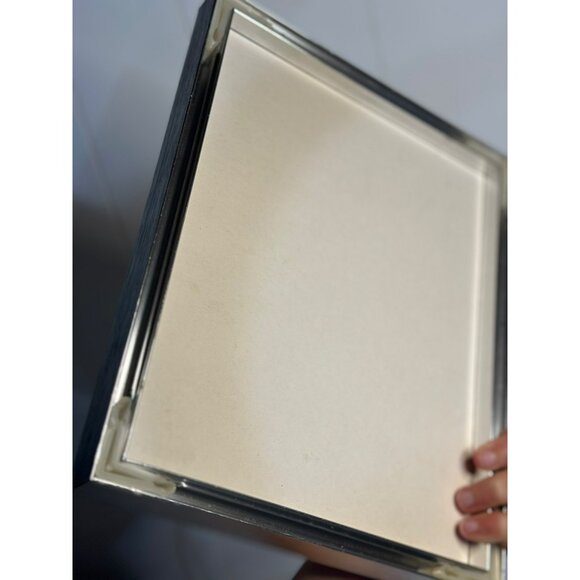 VTG Pressed Flower Art Frame 8x10.5 | Etched Silver Border Botanical Herbarium - Picture 7 of 7